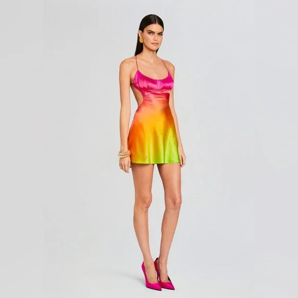 Retrofête JOSEFINE SILK DRESS, Size Large, $448 - Picture 4 of 13